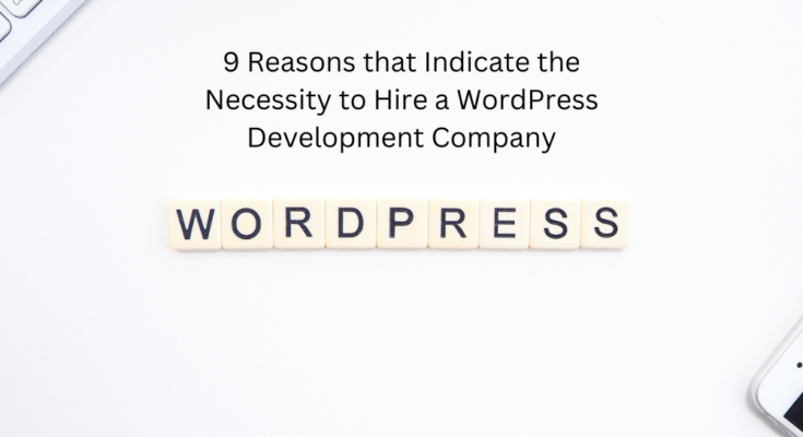9 Reasons that Indicate the Necessity to Hire a WordPress Development Company