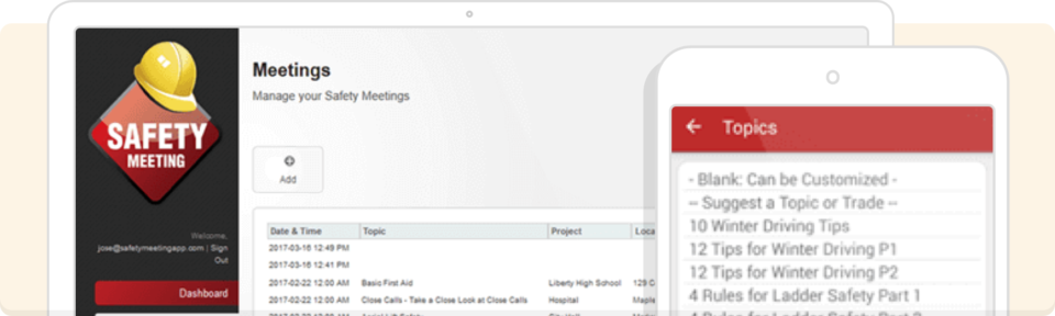Safety Meeting App